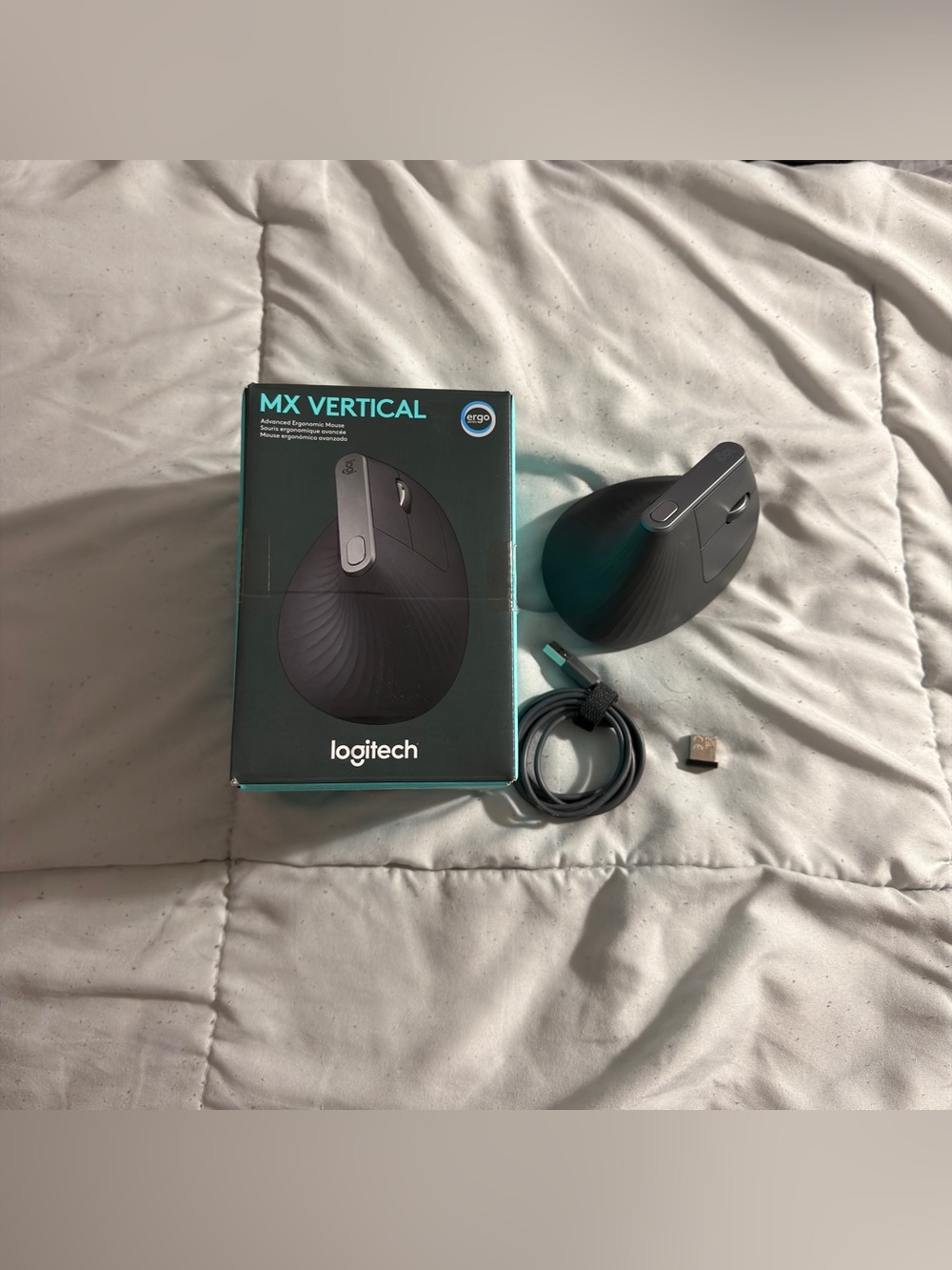 Logitech MX Vertical Advanced Ergonomic Wireless Mouse Ergo - Complete In Box!!!